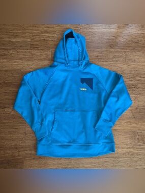 IKON pass Blue Pullover Hoodie fleece lined size large